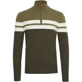 Blend Pull-over 'Naresh' olive / vert foncé / blanc