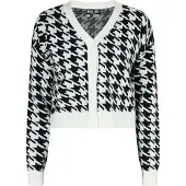 ROCKEASY Cardigan noir / blanc