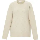 Caneva Pull-over or / blanc cassé