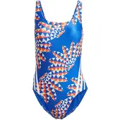 Adidas Maillot de bain sport 'Farm Rio' bleu / orange / blanc