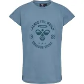 Hummel T-Shirt bleu-gris