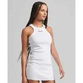 Superdry Code Sl Essential Tank Sleeveless Dress Blanc M Femme
