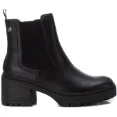 Xti pour femme. 14337001-NEGRO Bottines 143370 noir (36), 5 à 8 cm, Fermeture éclair, Casuel