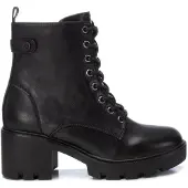 Xti pour femme. 14298301-NEGRO Bottines 142983 noir (39), 5 à 8 cm, Lacets, Fermeture éclair, Casuel