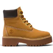 Timberland pour femme. TB1A5RJD2311 Stone Street 6 bottines en cuir marron (37.5 W), 3 à 5 cm, Lacets, Casuel