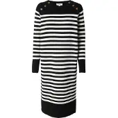 s.Oliver Robes en maille noir / blanc