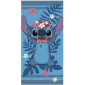 Aymax Lilo & Stitch - Fleurs - Serviette De Plage 100% Polyester 70x140cm