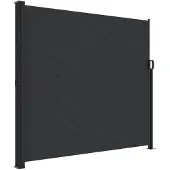 vidaXL Store latéral extensible noir 180x500 cm
