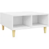 vidaXL Table basse blanche 60x60x30 cm Bois composite