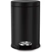Simplehuman Poubelle à Pédale Simplehuman Rond Black 4,5L