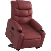 vidaXL Fauteuil relax releveur bordeaux similicuir