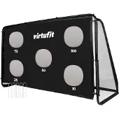 VirtuFit But de football Pro avec panneau de tir 300 x 200 cm, noir