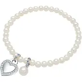 Lulu & Jane Bracelet argent / transparent / blanc perle