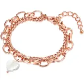 Lulu & Jane Bracelet or rose