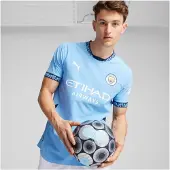 Puma Manchester City Fc Authentic 24/25 domicile T-shirt manches courtes Bleu L Hommes,Femmes Bleu L