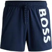 BOSS Shorts de bain 'Octopus' marine / blanc