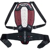 Alpinestars Protecteur dorsal Nucleon Plasma Noir/Blanc/Rouge S homme