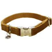 Kentucky Velvet Dog Collar Marron 25-38 cm