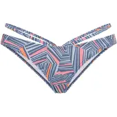 LASCANA Bas de bikini 'Lisa' bleu-gris / bleu clair / abricot / rose clair