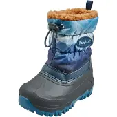 Playshoes Bottes de neige 'Berge' bleu / bleu clair / bleu foncé
