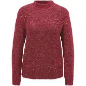 Goldner Pull-over mélange de couleurs / lie de vin