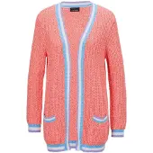 Goldner Cardigan bleu clair / violet / orange / blanc