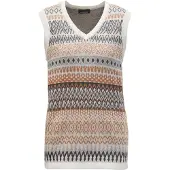 Goldner Pull-over beige / marron / gris / blanc