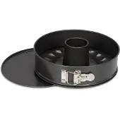 Patisse Forme de marche avec insert turban 28 cm Acier Anthracite, Papier de cuisson, Gris