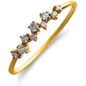Lucardi Bague or / transparent