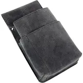 Alassio Hommes, Portefeuille, Sacoche ceinture pour porte-monnaie de serveur Hunter gris, Gris