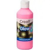 Creall Glow in the Dark Verf Roze, 250ml (250 ml)