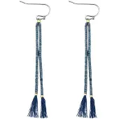 Everneed Nille Tassel Øreringe Faded Denim (U)