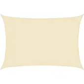 vidaXL Store 160 g/m² Crème 3x5 m HDPE