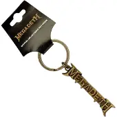 Megadeth Hommes, Porte-clés, Gold Logo v2 Schlüsselanhänger, Or