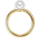 Valero Pearls Bague or / blanc perle