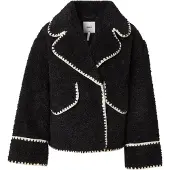 Object Veste mi-saison 'Shiren' noir / blanc cassé