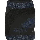 KOROSHI Jupe bleu foncé / noir