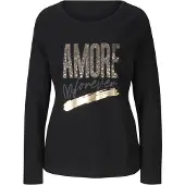 HEINE T-shirt marron / or / gris / noir