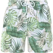 s.Oliver Shorts de bain crème / vert / blanc