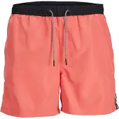 Jack & Jones Shorts de bain 'JPSTFiji' corail / noir / blanc