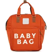 Bagmori Sac à langer orange / blanc