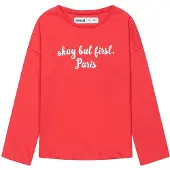 MINOTI T-Shirt rouge / blanc