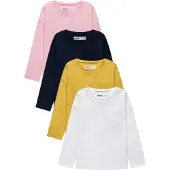 MINOTI T-Shirt jaune / gris / rose / noir