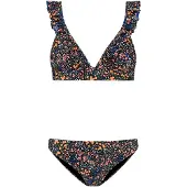Shiwi Bikini 'Bobby' bleu / orange clair / rose / noir