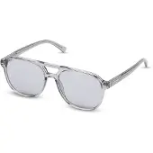 Kapten & Son Lunettes de soleil 'Zurich Oversize' gris / argent