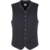 Spieth & Wensky Gilet folklorique 'Eastwood' anthracite / gris argenté