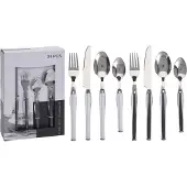 Excellent houseware Cutlery Black 24 stk.