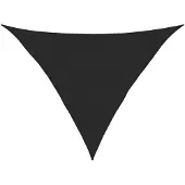 vidaXL Voile d'ombrage 160 g/m² Noir 3x3x4,2 m PEHD