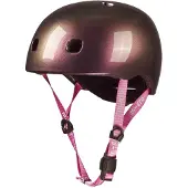 Micro mobility Micro Casque Enfant Vélo Trottinette Deluxe Neochrome Rose avec Lumière LED