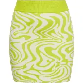 Mymo Jupe citron vert / blanc cassé